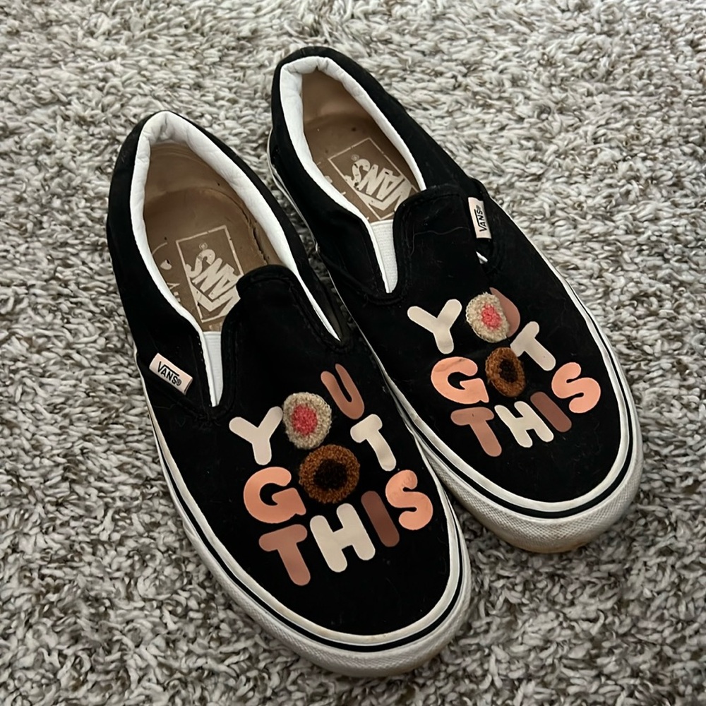 Vans Breast Cancer Slip Ons Lactation Support!